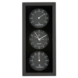 Orologio da parete (12x26cm) JUSTAMINUTE Nero JA 7071N