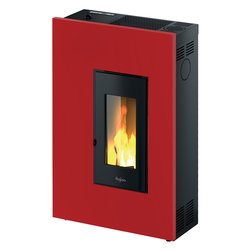 Stufa pellet 5,2kW MADISON 5 Slim Rosso 4 stelle 7020034