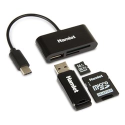 Lettore schede memoria MicroSD Usb C Dock Black XZR100UC