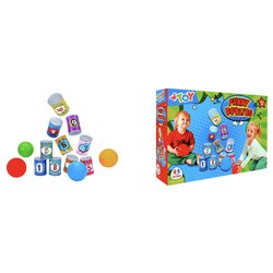 Set birilli W’TOY Bowling con 10 Barattoli 40377