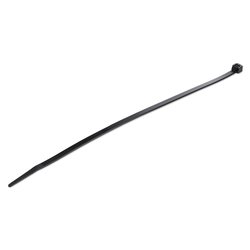 Set fascette cablaggio 100 pz (4x250mm) per serraggio cavi fino a 55 mm Nero CBMZT10B