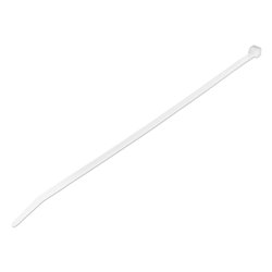 Set fascette cablaggio 100 pz (4x250mm) per serraggio cavi fino a 55 mm Bianco CBMZT10N