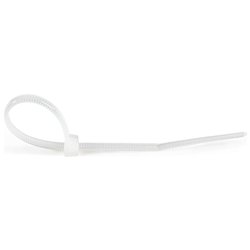 Set fascette cablaggio 100 pz (2x100mm) per serraggio cavi fino a 22 mm Nero CBMZT4N