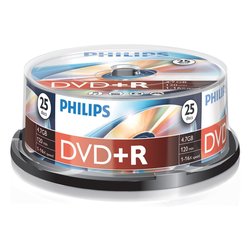 DVD+R 4,7GB/120min Spindle DR4S6B25F 00