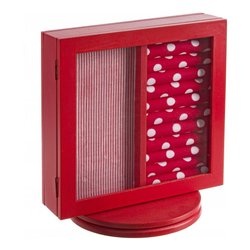 Image of Porta gioielli (23x17x15,5cm) Stand Rosso 0183849 cod094