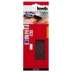 Set fogli abrasivi carta non forata levigatrici orbitali 10 pz (93x230 mm grana P60) 815060