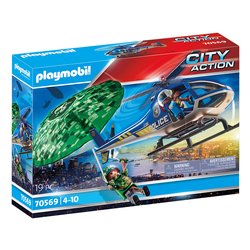 Image of Elicottero della polizia e fuggitivo ( 19 pz ) CITY ACTION 4-10a 70569 cod094