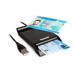 Lettore smart card Usb Contactless Nfc Black HUSCR NFC