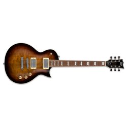 Chitarra elettrica EC SERIES Ec 256Fm Dark brown sunburst