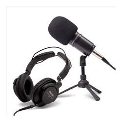 Microfono e cuffie Zdm 1 Podcast Mic Pack Black