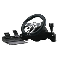 Volante e pedaliera simulatore guida PLAYSTATION 4 Hurricane+ Wheel Ps4 Black 90428