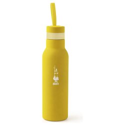 Bottiglia termica plastica (500ml) Giallo DCXIN00013