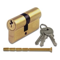 Cilindro serratura SERIE 900 Doppio europeo Ottonato 54 mm (27-27) 30092000010000