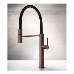 Miscelatore lavello doccetta estraibile 316 KITCHEN CESELLO Copper brushed 60014 708
