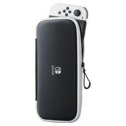 Image of Custodia videogioco SWITCH OLED Case + Screen Protector nero e bianco 10008001 cod094