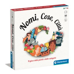 CLEMENTONI - Nomi, Cose e Città Gioco da Tavolo di Parole e Categorie 7+ Anni