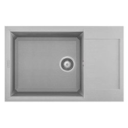 Lavello 1 vasca (78x50cm) EASY 310 Aluminium Metal LMY31079