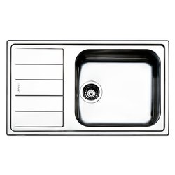 Lavello 1 vasca (86x50cm) LINEAR Inox Spazzolato LNG861ILBC