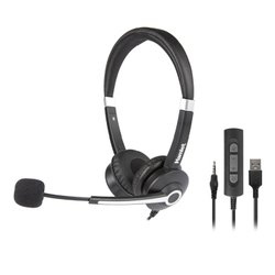 Cuffie microfono filo RENOVA HEADSET Ujs Black HHEADM UJS