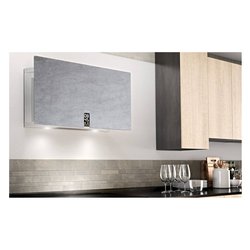 Cappa parete (90x27,4x125,8cm) IN TIME Bianco e Inox CCINTIME9511