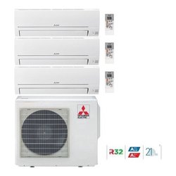 Condizionatore fisso trial 2,5 + 2,5 + 3,4 Kw Mxz Dw White