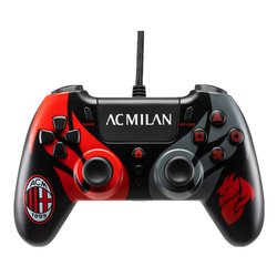 Image of Gamepad PLAYSTATION 4 Ac Milan 2.0 Wirosso nero e rosso ACP40166 cod094