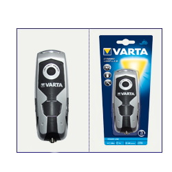 Torcia elettrica ricaricabile con dinamo Dynamo Light argento e nero LED 28 lm 017680101401