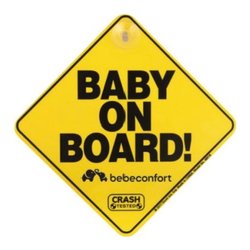 Cartello segnaletico bebè a bordo Con Ventosa Giallo 320320700