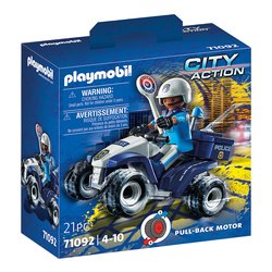 Image of Quad Police ( 21 pz ) CITY ACTION 4-10a 71092 cod094