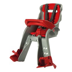 Seggiolino bici Anteriore 15 Kg ORION Argento e Rosso 760