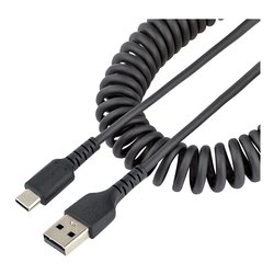 Cavo USB C 2.0 Spiralato Black 1m R2ACC 1M USB CABLE