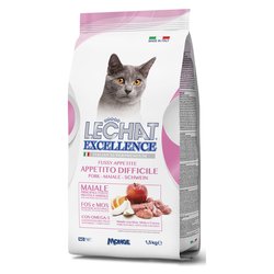 Crocchette gatto LECHAT EXCELLENCE Appetito Difficile maiale Sacco 1,5 kg 5979