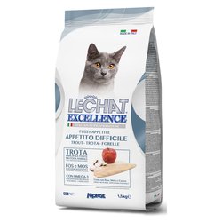 Crocchette gatto LECHAT EXCELLENCE Appetito Difficile trota Sacco 1,5 kg 5978