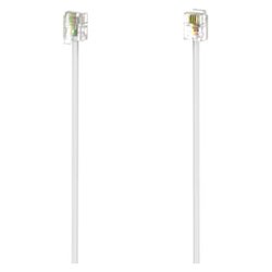 Cavo telefonico Plug 6P 4C Bianco 3m 00201133