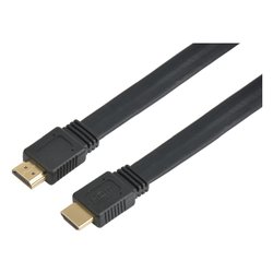 Cavo HDMI 4K con Ethernet Piatto Black 0,5m ICOC HDMI2 FE 005TY