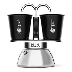 Caffettiera Alluminio 2 Tazze MINI EXPRESS INDUCTION Cromo e Nero 0007310