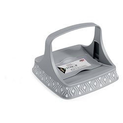 Porta tovaglioli (22x22cm) Orizzontale TOSCA Grigio 55802