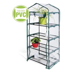 Serra per piante in kit di montaggio 4 ripiani (69x49x157 cm) Verde 647 2