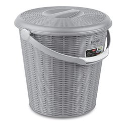 Pattumiera (10Lt) a pedale ELEGANCE Grigio 29608