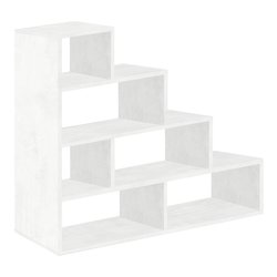 DOUBLE Db320k Libreria Ossido bianco (150 x 145 h cm) Mobile KIT