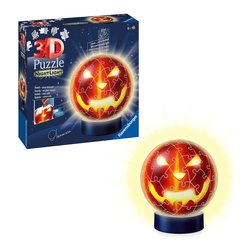 Puzzle 3D 74 pz Zucca di Hallowen Night con luce 6a+ (12,9x15,9cm) 11253
