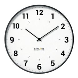 Orologio da parete (25cm) With Numbers White e Silver RAC1003