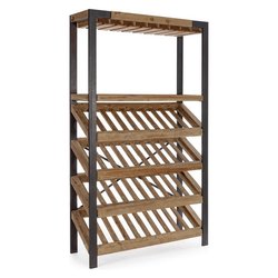 Cantinetta (114x38x199cm) 40 posti KANTIN Nero e Natural 0740380