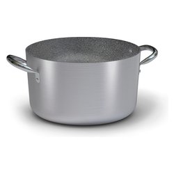 Casseruola Alluminio antiaderente (28cm) PROFESSIONALE SERIE 6900 Alluminato e Nero 6918 28