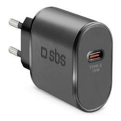 Caricabatterie USB Type-C WALL CHARGER 15W Adaptive Fast Black TETRTC15W