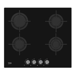 Piano cottura gas 4 zone Hilg64222S Black (60cm) 7757188647