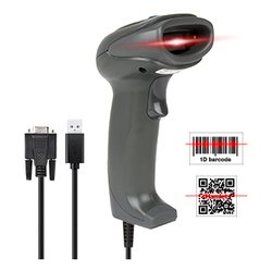 Lettore barcode per codici lineari e bidimensionali PROFESSIONALE USB e seriale Gray HBCS2D100US