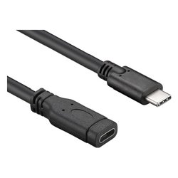 Cavo USB C 3.1 Extension Black 1m XCUC UC MF10