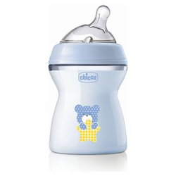 Image of Biberon 0-3m (250ml) NATURAL FEELING Azzurro 00081323200000 cod094