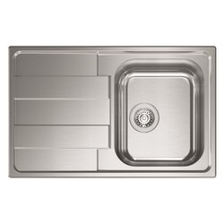 Image of Lavello 1 vasca (79x50cm) LEVANTE Inox Satinato 015721DCSSP cod094